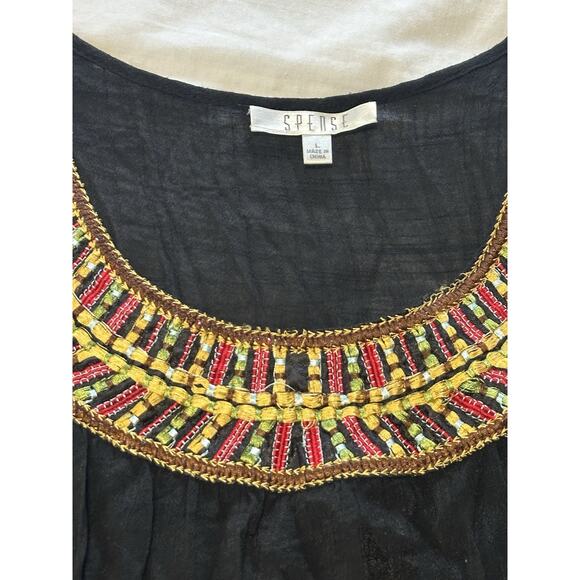 Spense Beaded Embroidered Sleeveless Blouse – Size L - Picture 2 of 5